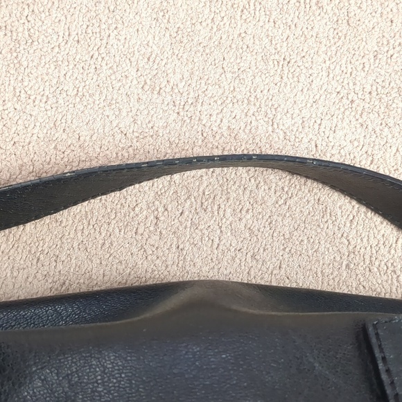 Michael Michael Kors Black Leather Handbag with Gold Accents - Picture 8 of 9